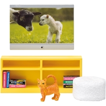 Lundby TV-sett med sittepuffer