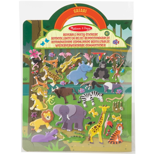 Reusable Puffy Stickers Playset Safari (Bilde 1 av 3)