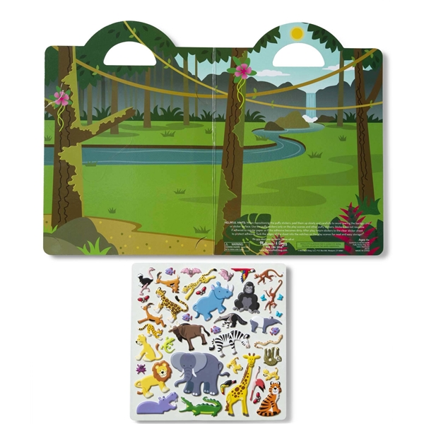 Reusable Puffy Stickers Playset Safari (Bilde 2 av 3)