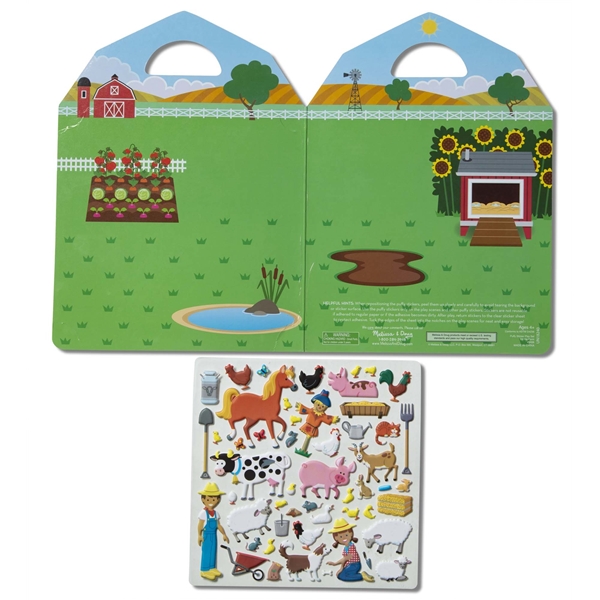 Reusable Puffy Stickers Playset Farm (Bilde 2 av 3)