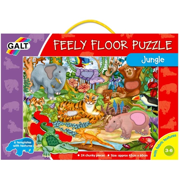 Feely Floor Puzzle - Djungel (Bilde 1 av 2)