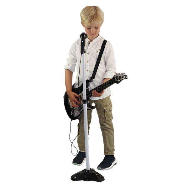 Music Elgitar med Mikrofon & Stativ (Bilde 2 av 2)
