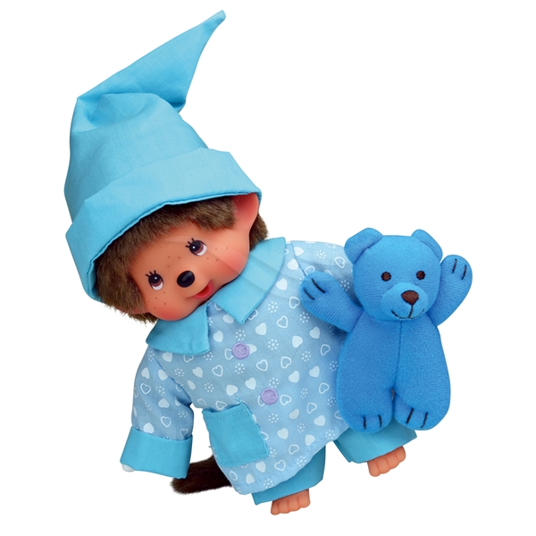Monchhichi Gutt med bamse