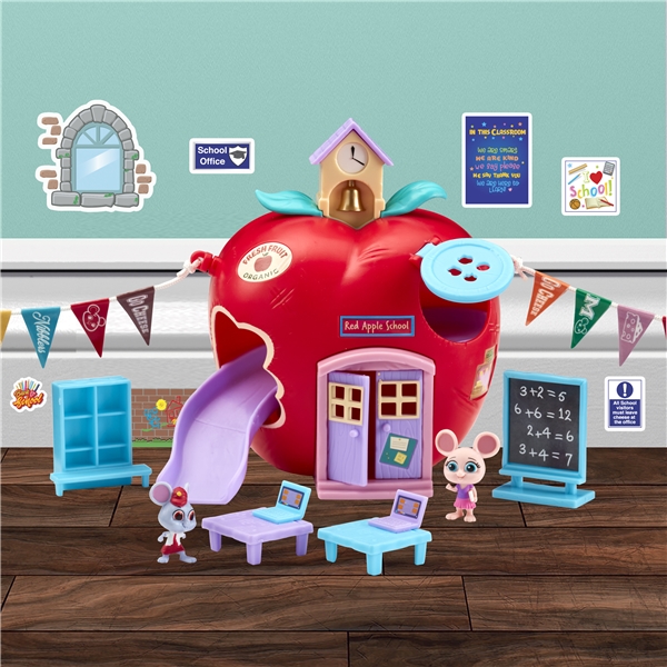 Mus i huset The Red Apple School Playset - Figurer - Mouse in the House ...