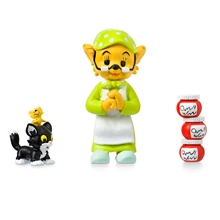 1 set - Bamse Figursett Farmor Katten Jansson Husmusen