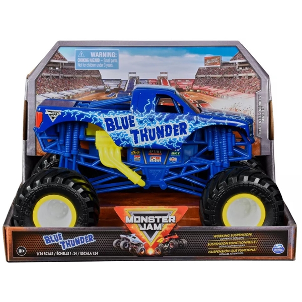 Monster Jam 1:24 Collector Trucks Blue Thunder (Bilde 3 av 3)