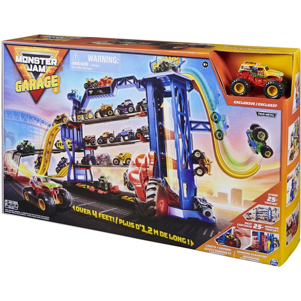 Monster Jam 1:64 Monster Garage w/1 excl. Truck (Bilde 8 av 8)