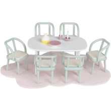 Lundby spisestuemøbler 6 stk