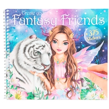Fantasy Friend Designbok med Klistremerker