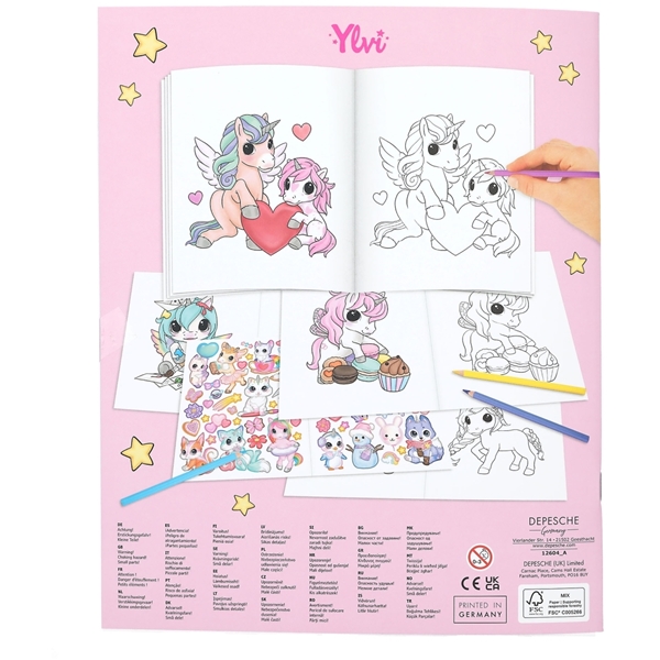 Ylvi & the Minimoomis Unicorn Fargeleggingsbok (Bilde 4 av 4)