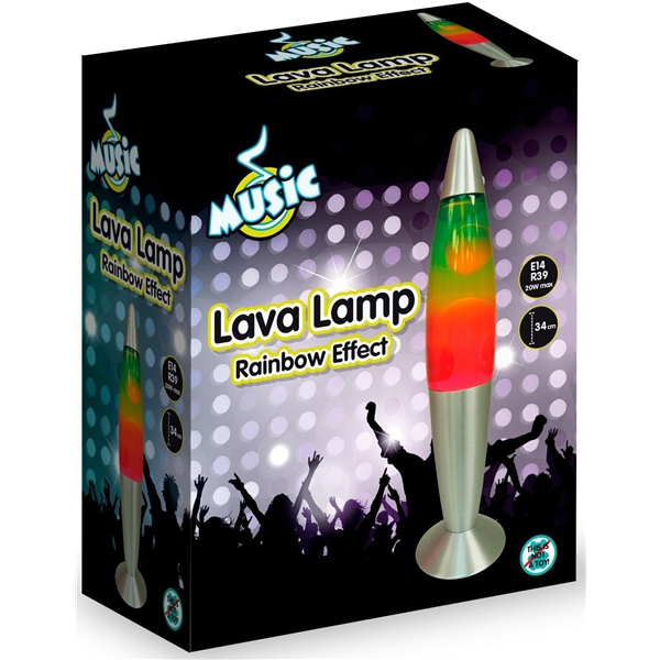 Musikk Lava lampe Flerfarget 34 cm (Bilde 2 av 2)