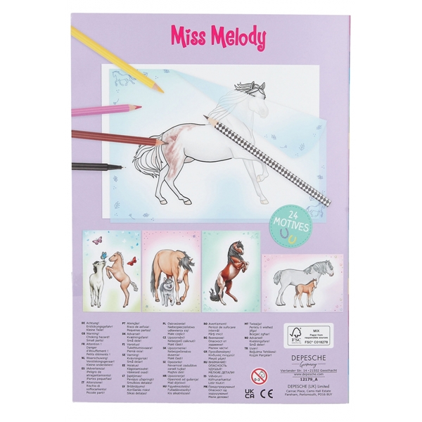 Miss Melody Color & Copy Coloring Book (Bilde 4 av 4)
