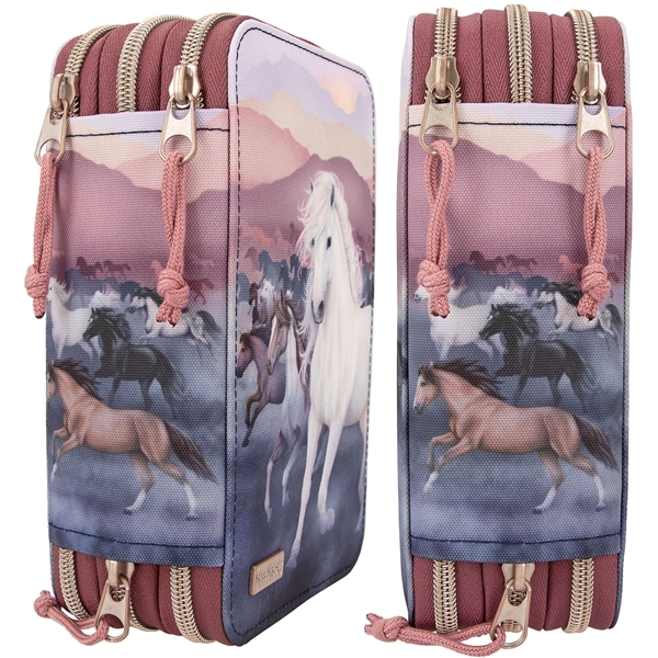 Miss Melody Triple Pen Case Night Horses (Bilde 2 av 7)