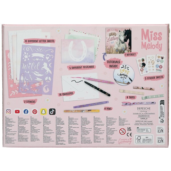 Miss Melody Handlettering Brevpapir i boks (Bilde 4 av 4)