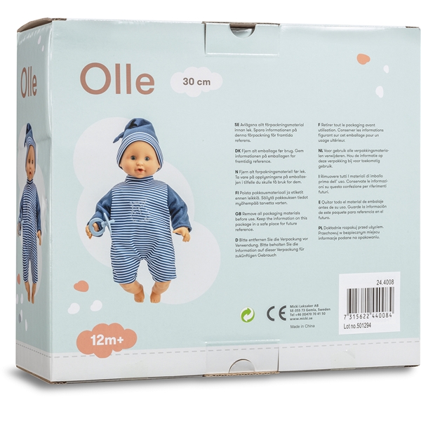 Babydokke Olle 30 cm (Bilde 3 av 3)