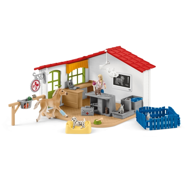 Schleich 42502 Veterinær med Dyr (Bilde 1 av 8)