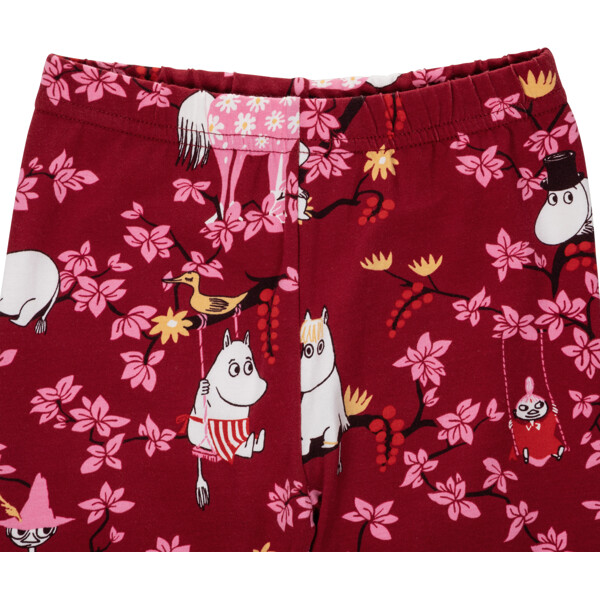 Mummitrollet Klatretre Leggings Burgunderrød (Bilde 2 av 4)