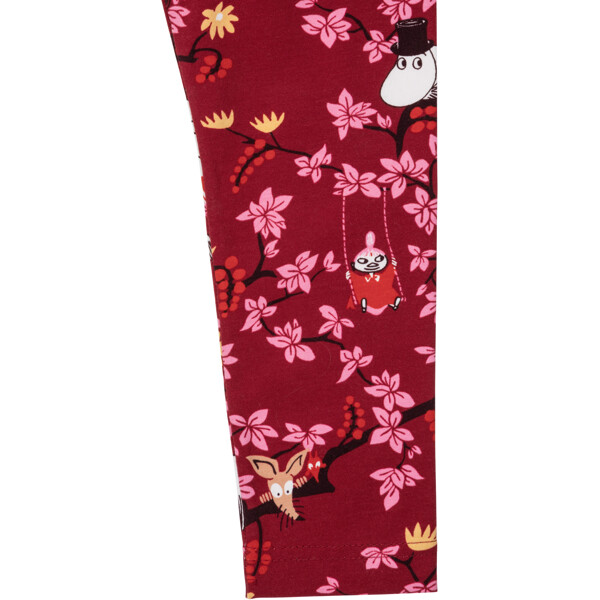 Mummitrollet Klatretre Leggings Burgunderrød (Bilde 3 av 4)