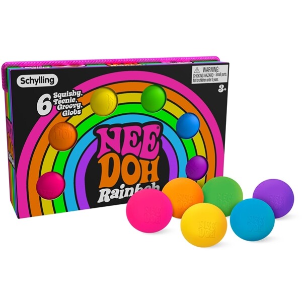 NeeDoh Teenie Rainbow 6-pack (Bilde 1 av 2)