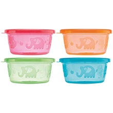 Nuby Snack Bowl Sett 4-p 240 ml