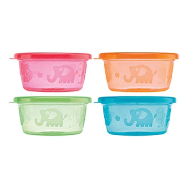 Nuby Snack Bowl Sett 4-p 240 ml