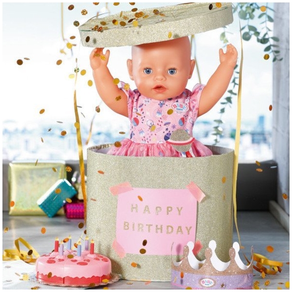 BABY born Deluxe Happy Birthday Set 43cm (Bilde 4 av 5)