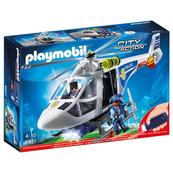 6921 Playmobil Politihelikopter med LED-søkelys (Bilde 1 av 3)