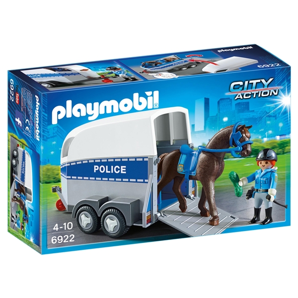 6922 Playmobil Politi med Hest og Tilhenger (Bilde 1 av 3)