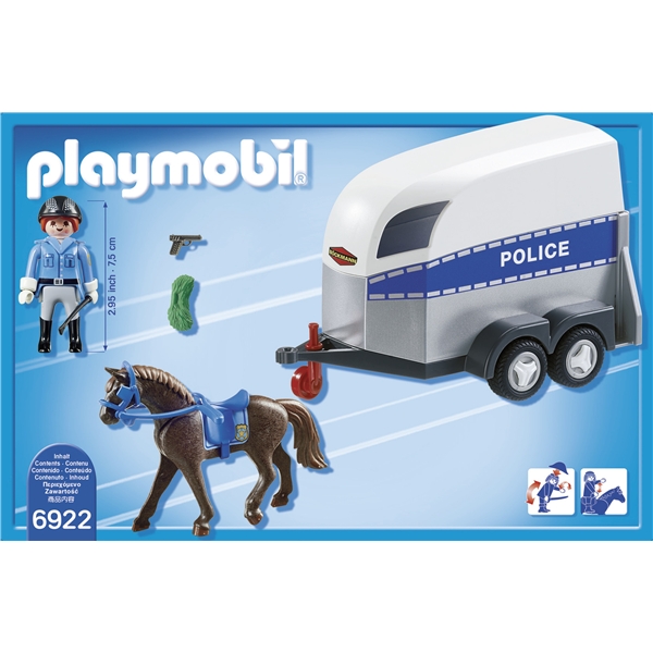 6922 Playmobil Politi med Hest og Tilhenger (Bilde 2 av 3)