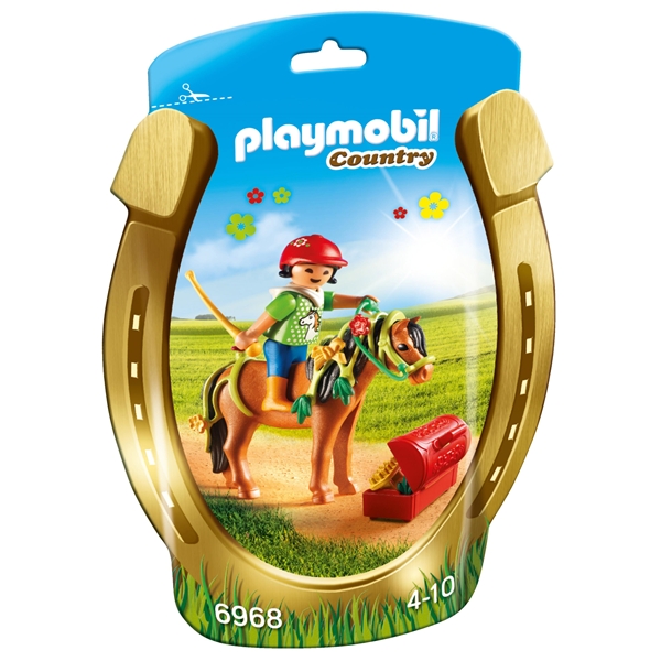 6968 Playmobil Rytter med Blomster Ponni (Bilde 1 av 3)