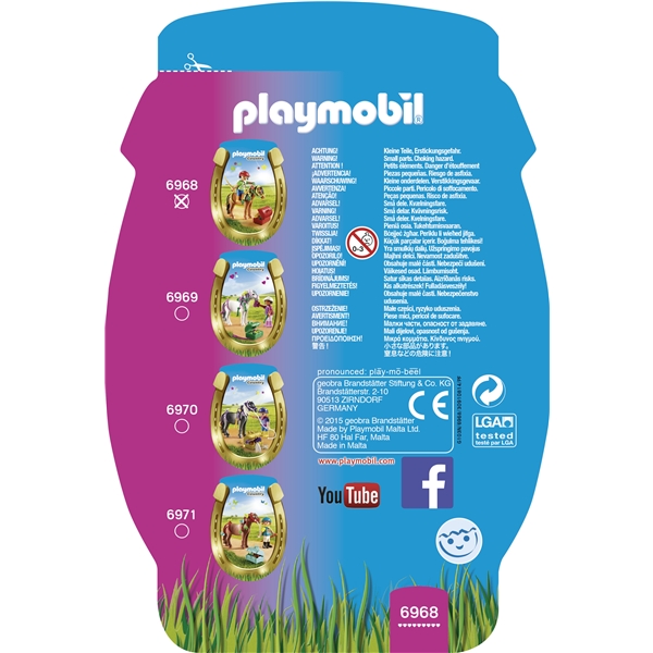 6968 Playmobil Rytter med Blomster Ponni (Bilde 3 av 3)