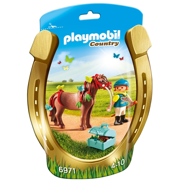 6971 Playmobil Rytter med Sommerfugl Ponni (Bilde 1 av 3)