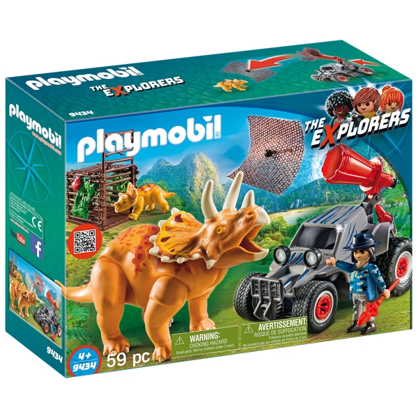 9434 Playmobil Jeep med dinosaurnett (Bilde 1 av 6)