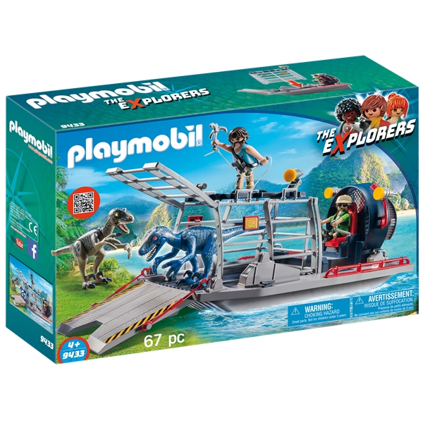 9433 Playmobil Propellbåt med dinosaurbur (Bilde 1 av 5)