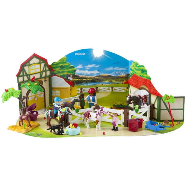 9262 Playmobil Adventskalender Rideanlegg (Bilde 2 av 2)