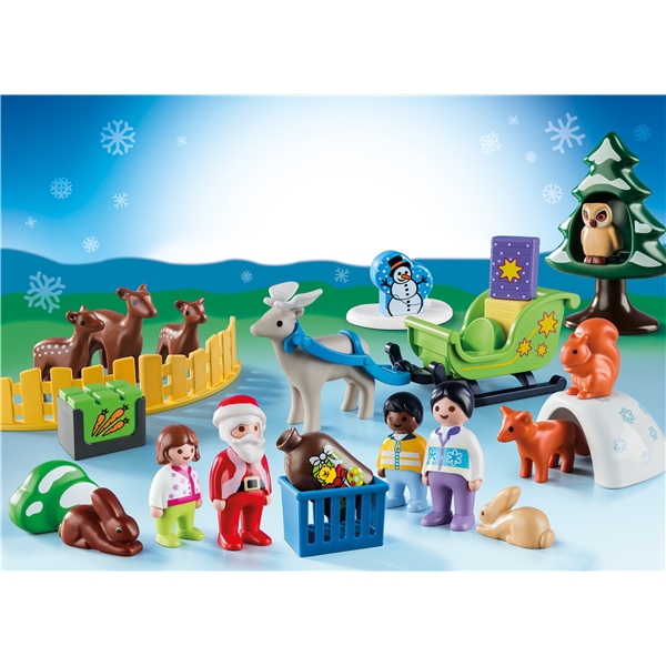 9391 Playmobil Adventskalender Jul i dyrenes skog (Bilde 2 av 2)