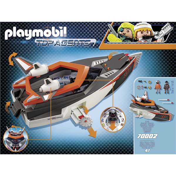 70002 Playmobil SPY TEAM Turbobåt (Bilde 2 av 3)