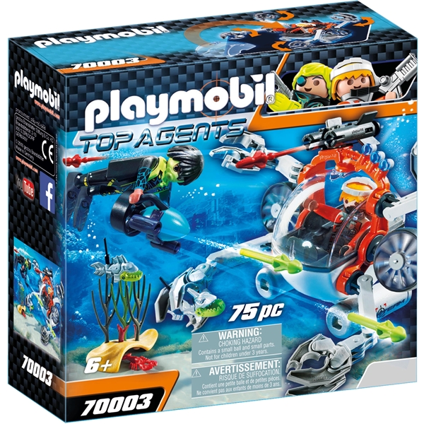 70003 Playmobil SPY TEAM Undervannsverksted (Bilde 1 av 3)
