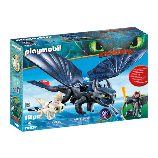 70037 Playmobil Toothless og Hickup med Drageunge (Bilde 1 av 3)