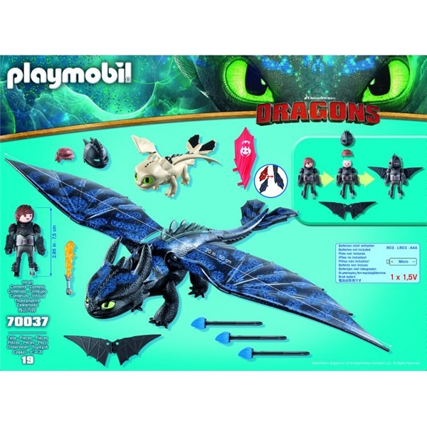 70037 Playmobil Toothless og Hickup med Drageunge (Bilde 2 av 3)