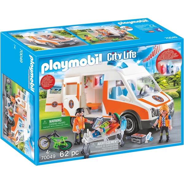 70049 Playmobil Ambulanse med Blinkende lys (Bilde 1 av 3)