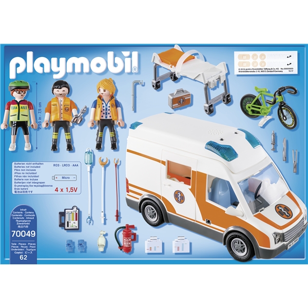 70049 Playmobil Ambulanse med Blinkende lys (Bilde 2 av 3)