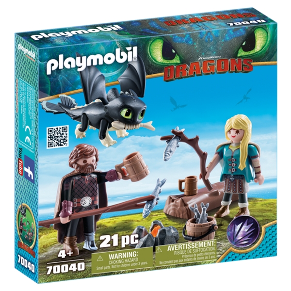 70040 Playmobil Hikke og Astrid med drageunge (Bilde 1 av 3)
