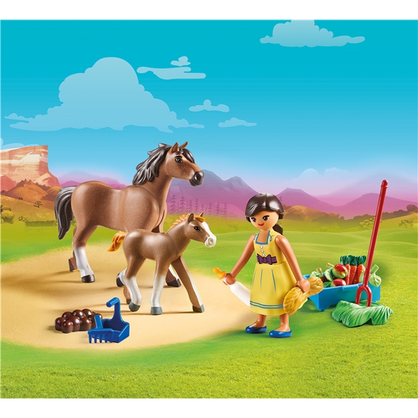 70122 Playmobil Pru med Hest og Føll (Bilde 2 av 2)