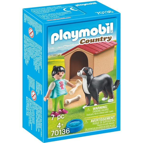 70136 Playmobil Hund med Hundehus (Bilde 1 av 2)