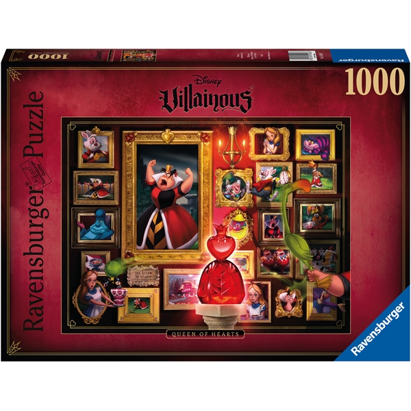 Puslespill 1000 Deler Villainous: Queen of Hearts (Bilde 1 av 5)