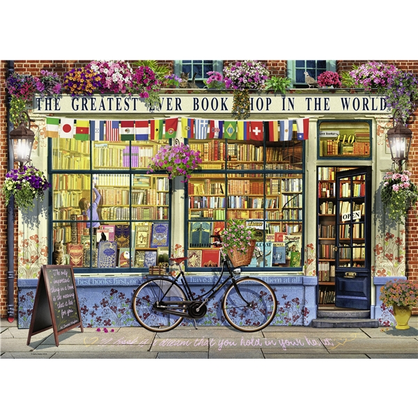 Puslespill 1000 Deler The Greatest Bookshop (Bilde 2 av 2)