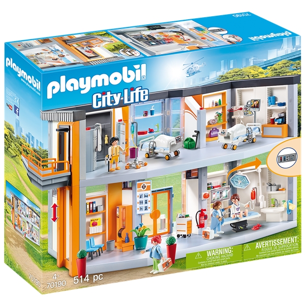 70190 Playmobil Stort Sykehus med Møbler (Bilde 1 av 3)