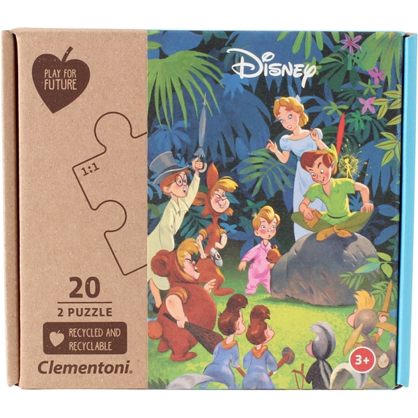 Puslespill 2 x 20 Jungle Book + Peter Pan (Bilde 1 av 2)