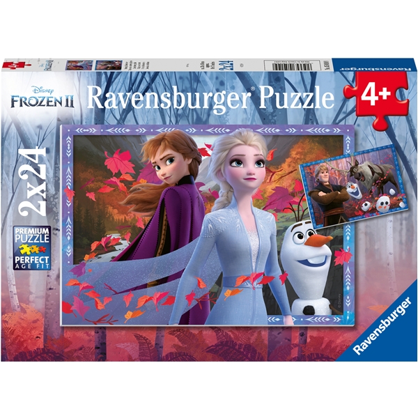 Puslespill 2 x 24 Deler Disney Frozen 2 (Bilde 1 av 3)